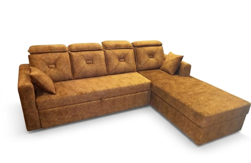 Mustard L-Shape Corner Sofa